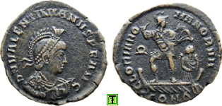 AE2 / Constantinopolis / Valentinianus II